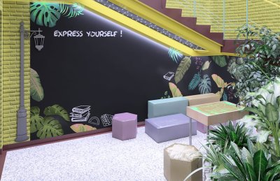 Проекты оформления пространства с использованием меловой пленки 40893 галерея 1