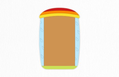 Пробковая доска "Радуга" 78х118 см 46486 галерея 2