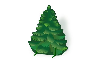 Декорация двусторонняя "Елочка" зима-лето 50987 галерея 2