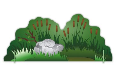 Двусторонняя напольная декорация "Камыши-подсолнухи" 51496 галерея 2