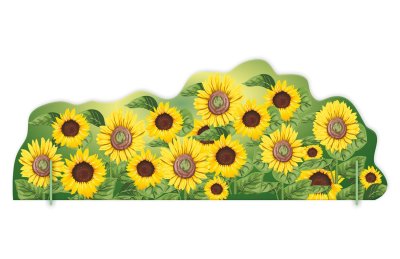 Двусторонняя напольная декорация "Камыши-Подсолнухи-2"  51497 галерея 1