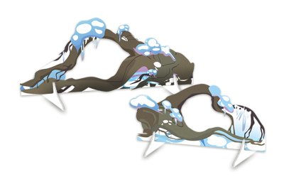 Комплект декораций с двусторонней ширмой “Зимний Лес” 51654 галерея 3