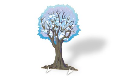 Комплект декораций с двусторонней ширмой “Зимний Лес” 51654 галерея 4