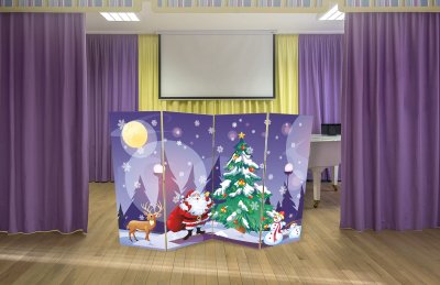 Двусторонняя ширма "Рождество-Лес"  51736 галерея 3