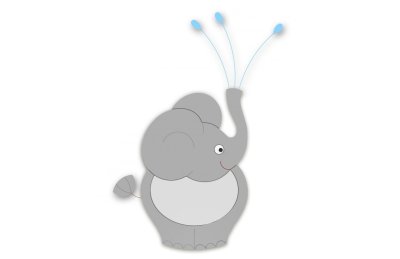 Декорация "Слон" 86х125 см 46639 галерея 2