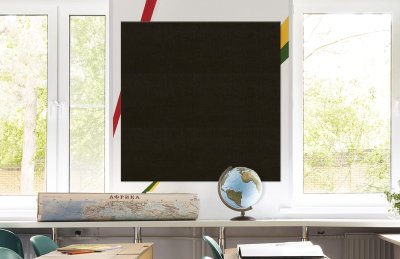 Стенд из эко-войлока 120х120 см. Черный ЭС-48.120120 галерея 1