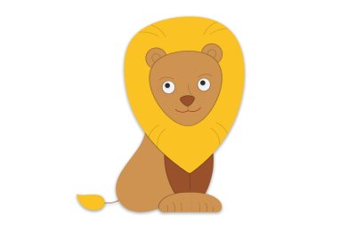 Декорация "Лев" 76х118 см 46640 галерея 2