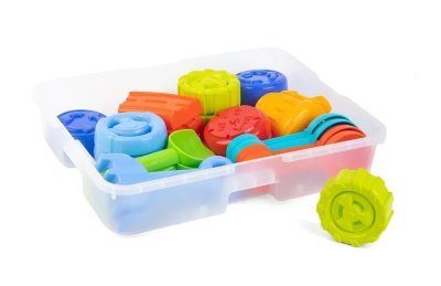 Комплект Инструменты и формочки Дорожные для игр с песком / 26 предметов в системе хранения 7138рос галерея 3