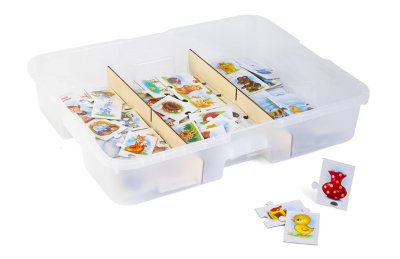 Комплект логических игр Малыш / 3 комплекта в системе хранения Игротека 7223рос галерея 1