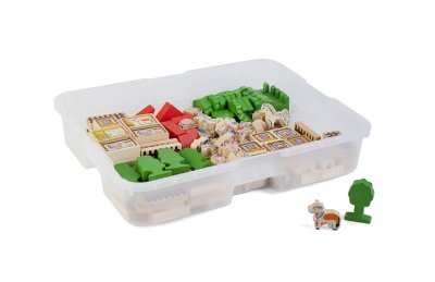 Деревянный конструктор Фермер / 126 деталей в системе хранения Игротека 7718рос галерея 1