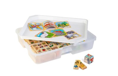 Игровой набор Домино, кубики с картинками / в системе хранения Игротека 7721рос галерея 1