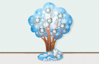 Дерево-многофункциональное "Четыре Сезона" 43908 галерея 13