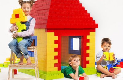 Крупногабаритный конструктор Мультистрой / 900 деталей 8004Р галерея 1