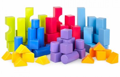 Комплект Геометрические фигуры 138 деталей 8109Р галерея 1