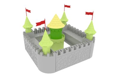 Конструктор Рыцарский замок 100 деталей 8132Р галерея 1