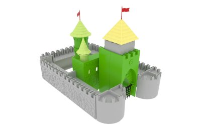 Конструктор Рыцарский замок 100 деталей 8132Р галерея 2