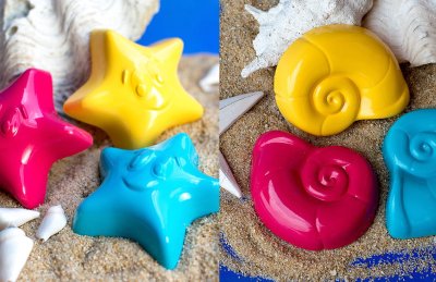 Комплект Инструменты и формочки Морские для игр с песком 50 шт / в системе хранения 7137рос галерея 1