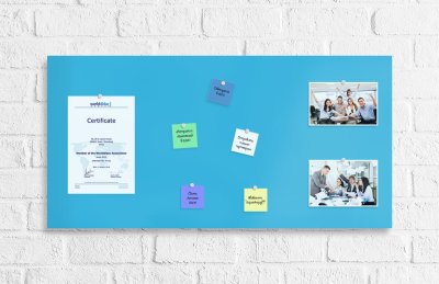 Базовая магнитная панель 100х50 голубая