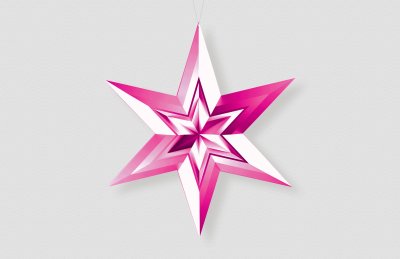 Звезда-в-звезде-розовый-металлик