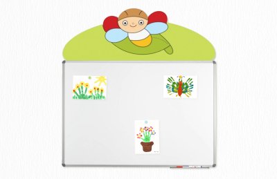 Декорация для магнитной доски 120х90см "Жук на листке"