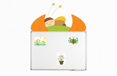 Декорация для магнитной доски 120х90см "Спящий жук"