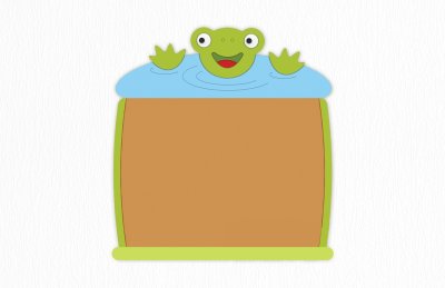 Пробковая доска "Лягушка" 118х116 см