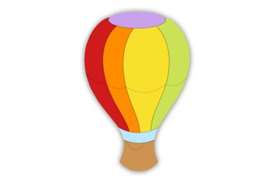 Декорация "Воздушный шар" 78х118 см