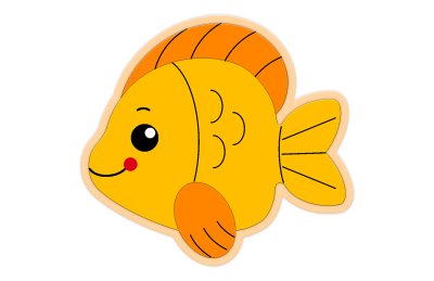 Декорация "Морская рыба" 41х37 см