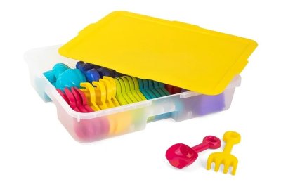 Комплект Инструменты и формочки Морские для игр с песком 50 шт / в системе хранения