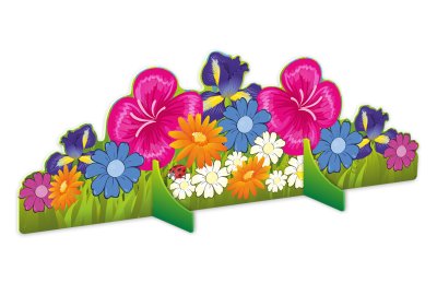 Двусторонняя декорация "Цветочная полянка. Лето-Зима" 