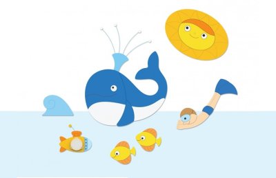 Комплект декораций "Морские приключения"