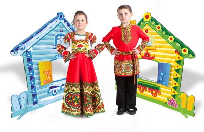 Двусторонняя мини-декорация "Теремок. Лето-Зима"