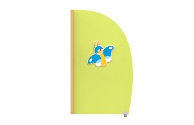 Перегородка "Голубая бабочка" 60х104 см