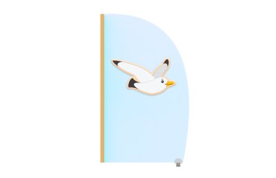 Перегородка "Чайка" 60х104 см