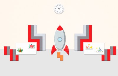 Композиция для зоны рекреации "Космодром"