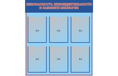 Стенд Безопасность жизнедеятельности в кабинете биологии