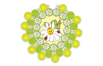 Стенд для поделок на 30 полочек