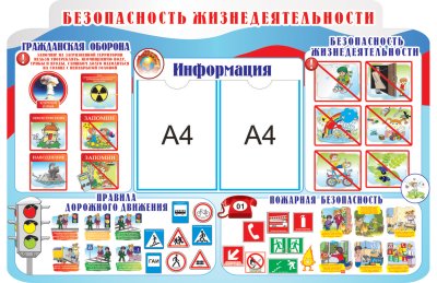 Стенд "Безопасность жизнедеятельности"