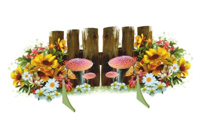 Декорация для утренников "Забор"