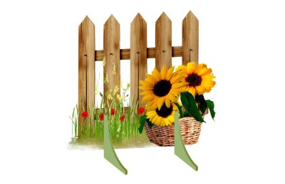 Декорация для утренников "Забор в деревне"