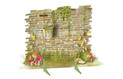 Декорация для утренников "Кирпичная стена"