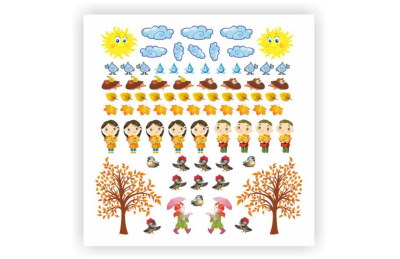 Комплект наклеек "Осень"