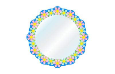 Зеркало "Цветочки"