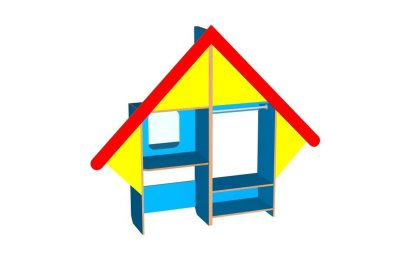 Уголок ряжения "Избушка"