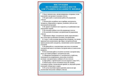 Комплект стендов для оформления кабинета физики 42091 галерея 3