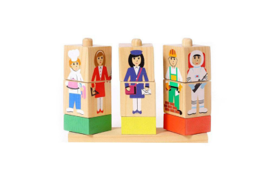 КОМПЛЕКТ ДЕРЕВЯННЫХ КУБИКОВ НА СТЕРЖНЕ (5 видов) 8722Р галерея 1