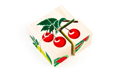 КОМПЛЕКТ ДЕРЕВЯННЫХ КУБИКОВ С КАРТИНКАМИ (8 видов по 4 шт.) в системе хранения 8720Р галерея 1