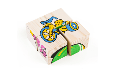 КОМПЛЕКТ ДЕРЕВЯННЫХ КУБИКОВ С КАРТИНКАМИ (8 видов по 4 шт.) в системе хранения 8720Р галерея 2