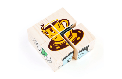 КОМПЛЕКТ ДЕРЕВЯННЫХ КУБИКОВ С КАРТИНКАМИ (8 видов по 4 шт.) в системе хранения 8720Р галерея 3