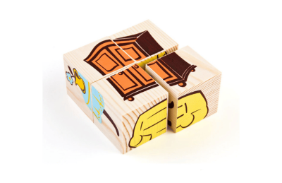 КОМПЛЕКТ ДЕРЕВЯННЫХ КУБИКОВ С КАРТИНКАМИ (8 видов по 4 шт.) в системе хранения 8720Р галерея 4